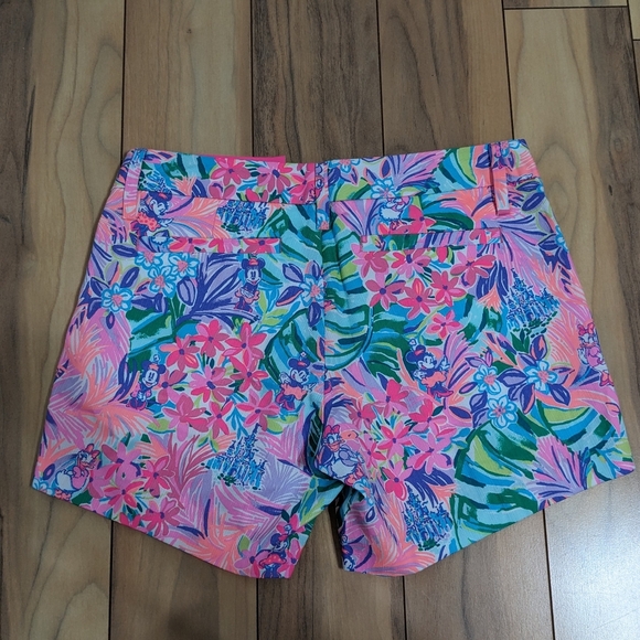 NWT! Lilly Pulitzer X Disney Callahan Shorts Disney Dreamin Size 00 - Picture 11 of 13